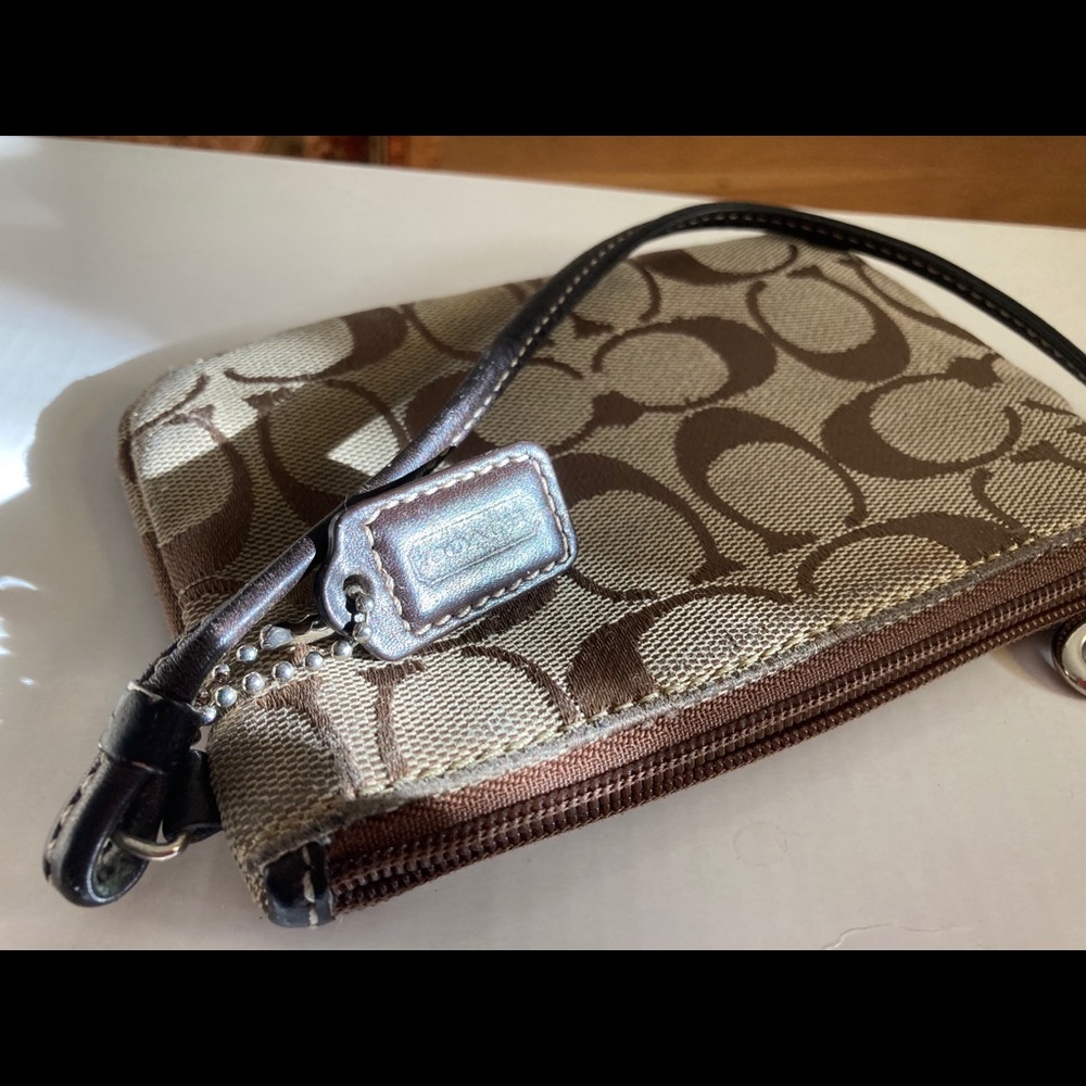 Brown Coach Wristlet